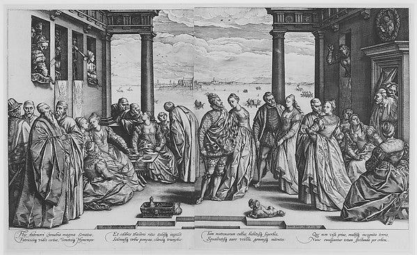 The Venetian Wedding 1584-Hendrick Goltzius, Poster Print