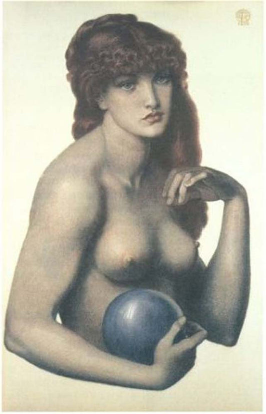 Madonna Pietra, 1874 by Dante Gabriel Rossetti, English Pre-Raphaelite Painter,16x12"(A3) Poster Print
