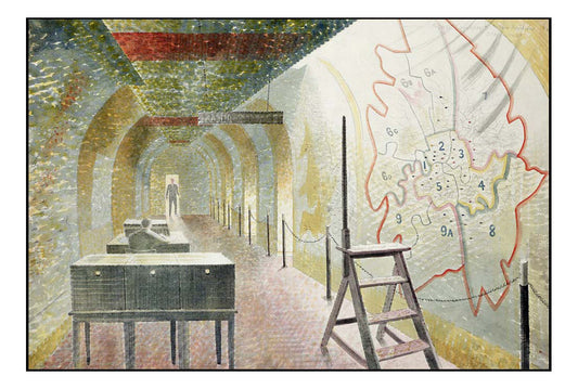 Map Corridor by Eric Ravilious - A4 Poster