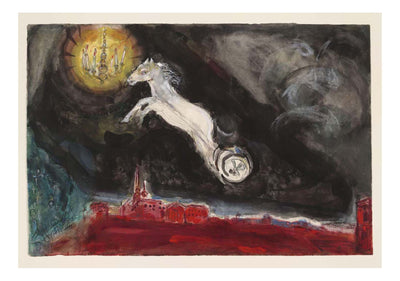 Marc Chagall - A Fantasy of St. Petersburg, decor for Aleko, 16x12" (A3) Poster Print