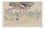 Marc Chagall - Aleko's Fantasy, sketch for the choreographer for Aleko, 16x12" (A3) Poster Print
