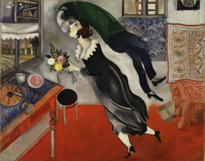 Marc Chagall - Birthday, vintage art, modern poster print
