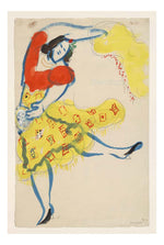 Marc Chagall - Gypsy, costume design for Aleko, 16x12" (A3) Poster Print