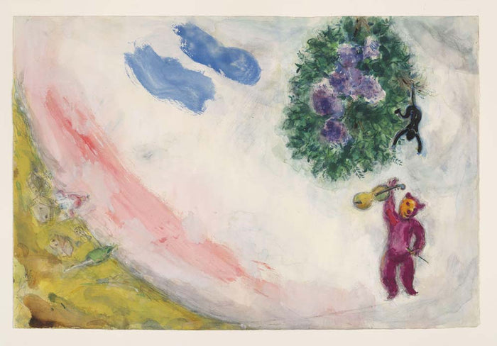 Marc Chagall - The Carnival, decor for Aleko, vintage art, modern poster print