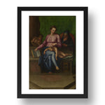 Marcello Venusti (after Michelangelo): The Holy Family (Il Silenzio), Poster in 17x13"(A3) Frame