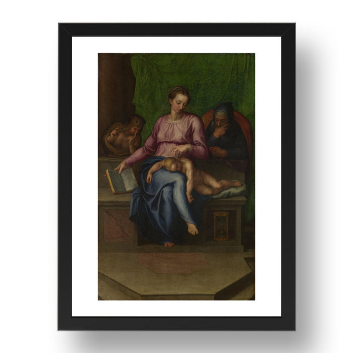 Marcello Venusti (after Michelangelo): The Holy Family (Il Silenzio), Poster in 17x13