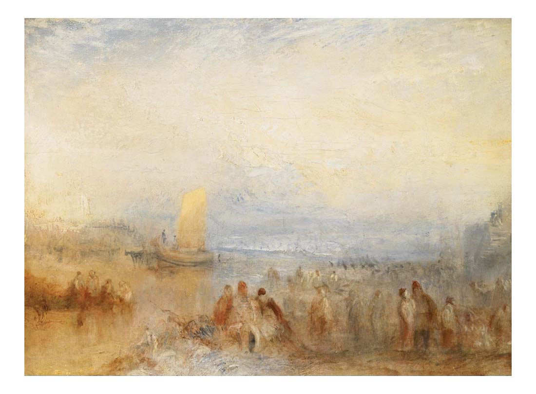 Margate Harbour, 1845 by John Mallord William Turner RA, 12x8"(A4) Poster