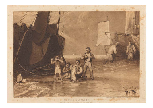 Marine Dabblers, 1811 by John Mallord William Turner RA, 12x8"(A4) Poster