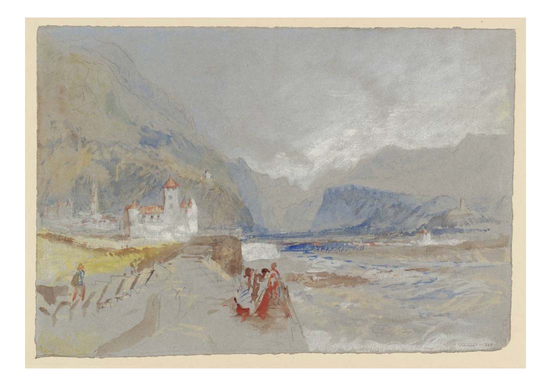 Marketsch Castle and Tower of Botzen, 1830 by John Mallord William Turner RA, 12x8"(A4) Poster