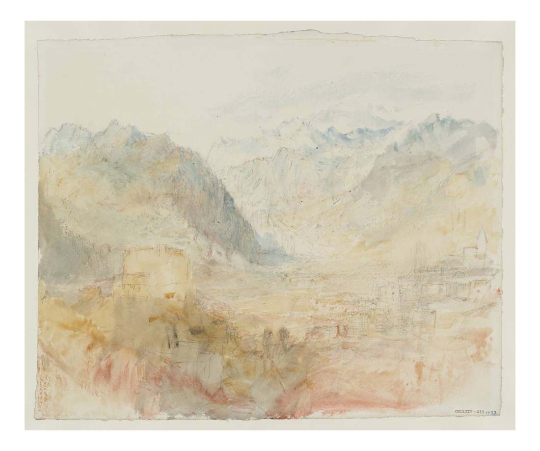 Martigny, 1830s by John Mallord William Turner RA, 12x8"(A4) Poster