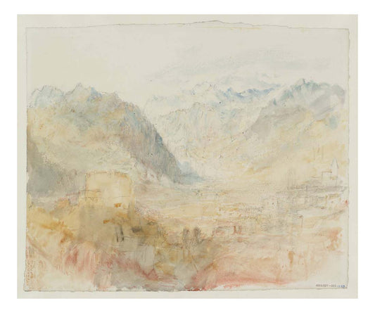 Martigny, 1830s by John Mallord William Turner RA, 12x8"(A4) Poster