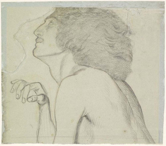 Mary Magdalene, Pharisee -  , 1858 by Dante Gabriel Rossetti, English Pre-Raphaelite Painter,12x8"(A4) Poster Print
