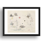 Matta: Condors and Carrion, modernist artwork, A3 Size Reproduction Poster Print in 17x13" Black Frame