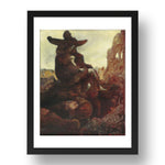 Max Ernst: Alice in 1941, modernist artwork, A3 Size Reproduction Poster Print in 17x13" Black Frame