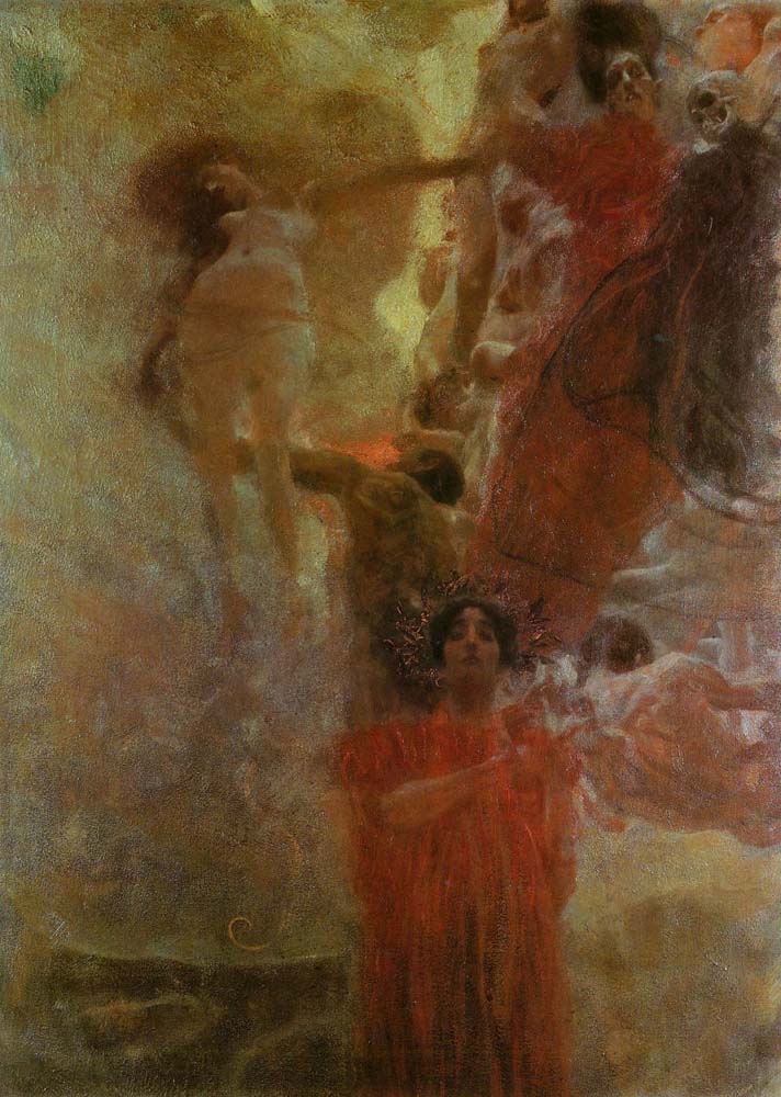 Medicine - Gustav Klimt - 1887-1888, A4 Poster Print