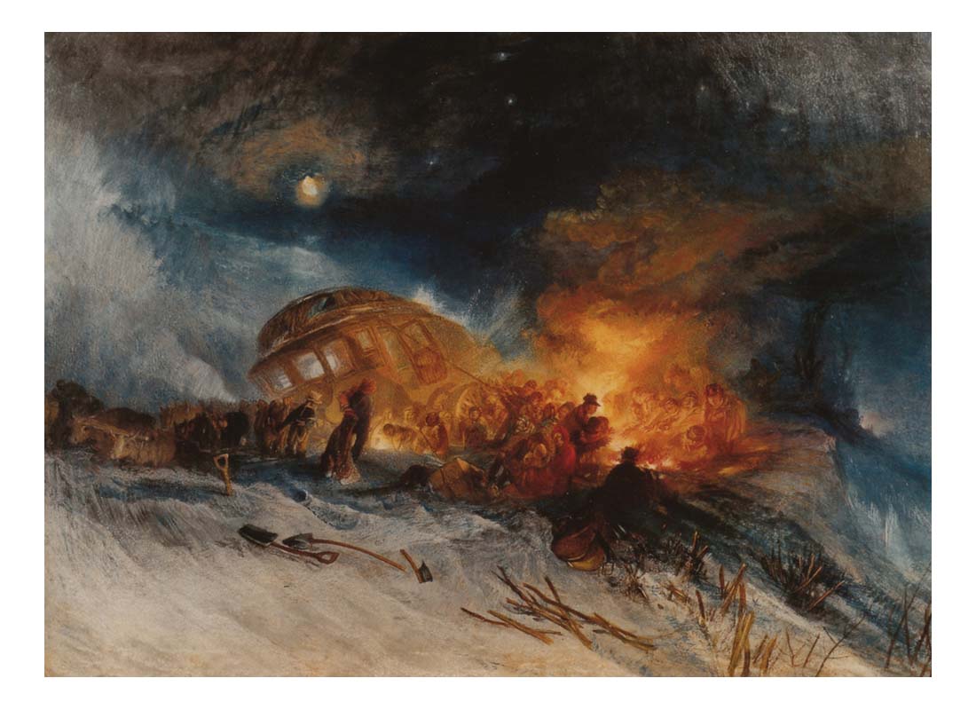 Messieurs les Voyageurs on their Return from Italy by John Mallord William Turner RA, 12x8"(A4) Poster