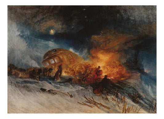 Messieurs les Voyageurs on their Return from Italy by John Mallord William Turner RA, 12x8"(A4) Poster