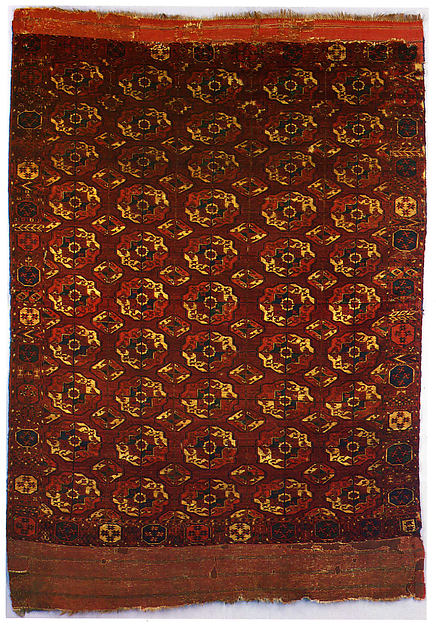 :Tekke Main Carpet probably early–mid-19th century-16x12"(A3) Poster
