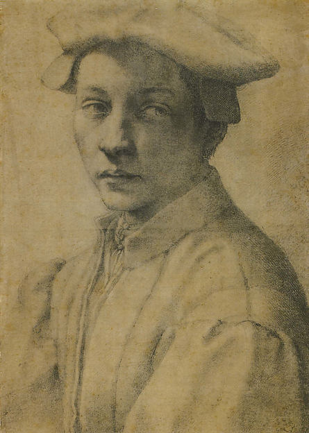 Portrait of Andrea Quaratesi 1532-Michelangelo Buonarroti,16x12