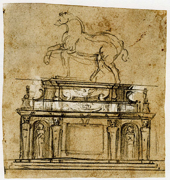 Project for the Equestrian Monument to Henry II of France 1555,  Poster Print Wall Art