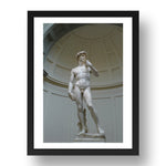 Michelangelo  - David [1504], vintage artwork in A3 (17x13") Black Frame
