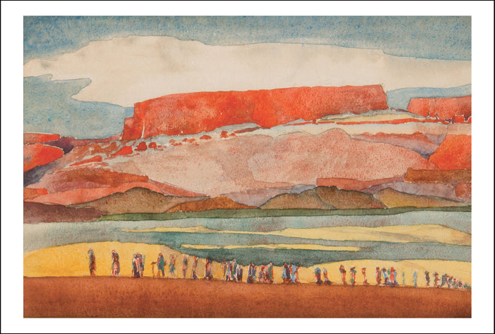 Migration (study) by Maynard Dixon, Classic American Western Art, 16x12
