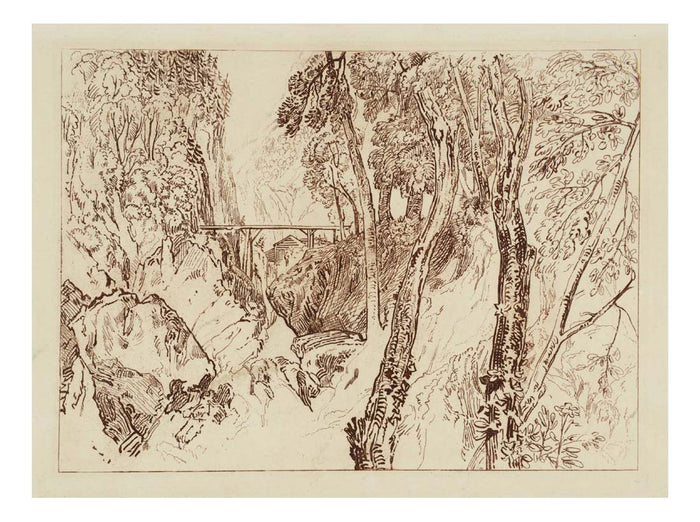 Mill near the Grand Chartreuse, 1816 by John Mallord William Turner RA, 12x8