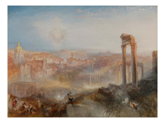 Modern Rome - Campo Vaccino (Google Art Project version) by John Mallord William Turner RA, 12x8"(A4) Poster