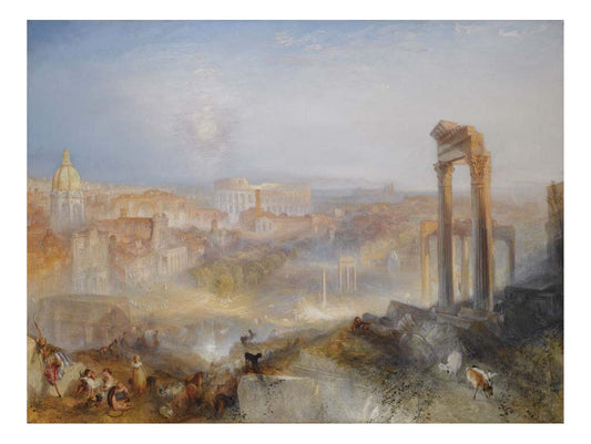 Modern Rome - Campo Vaccino by John Mallord William Turner RA, 12x8"(A4) Poster