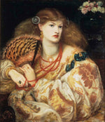 Monna Vanna, 1866 by Dante Gabriel Rossetti, pre-Raphaelite artist, 12x8" (A4) Poster