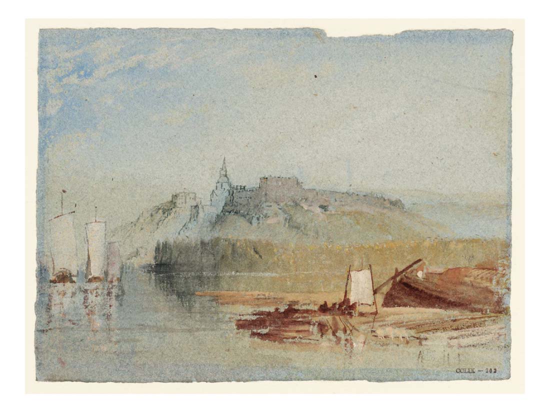 Montjean-sur-Loire, 1826-28 by John Mallord William Turner RA, 12x8"(A4) Poster