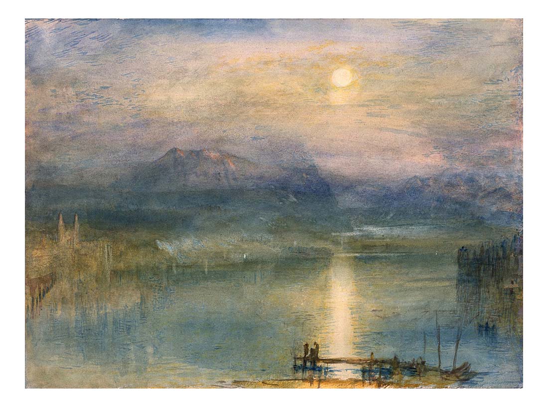 Moonlight on Lake Lucerne with the Rigi in the Distance, Switzerland, 1841 by John Mallord William Turner RA