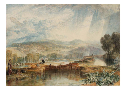 More Park, near Watford, on the River Colne, 1823 by John Mallord William Turner RA, 12x8"(A4) Poster