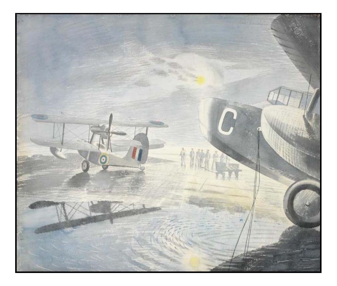 Walrus aircraft 1941 - by WW2 War Artist Captain Eric Ravilious - A3 Poster