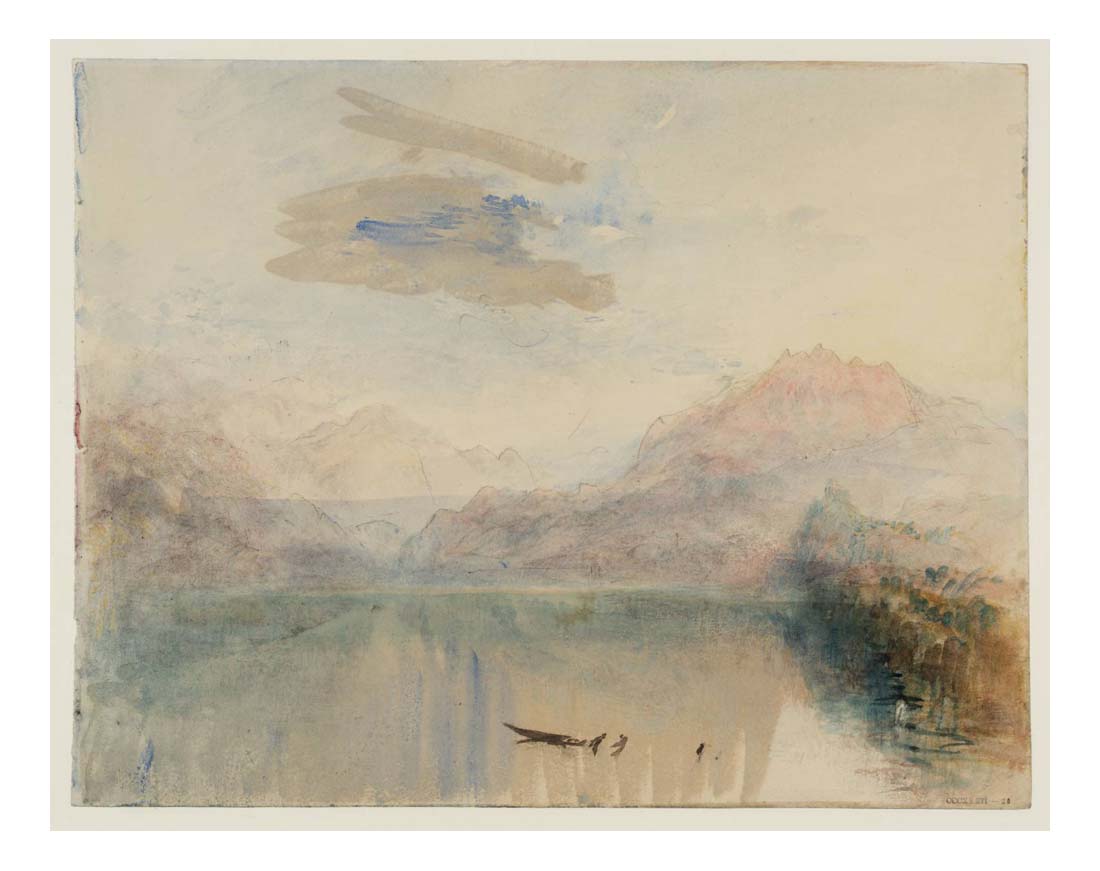 Mount Pilatus, from Lake Lucerne, 1841 by John Mallord William Turner RA, 12x8"(A4) Poster