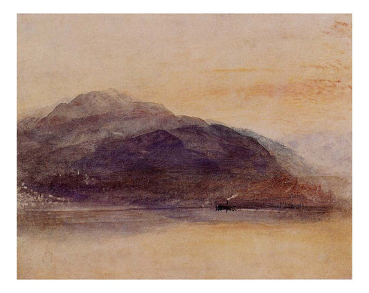 Mount Pilatus from across the Lake of Lucerne, 1842 by John Mallord William Turner RA, 12x8"(A4) Poster