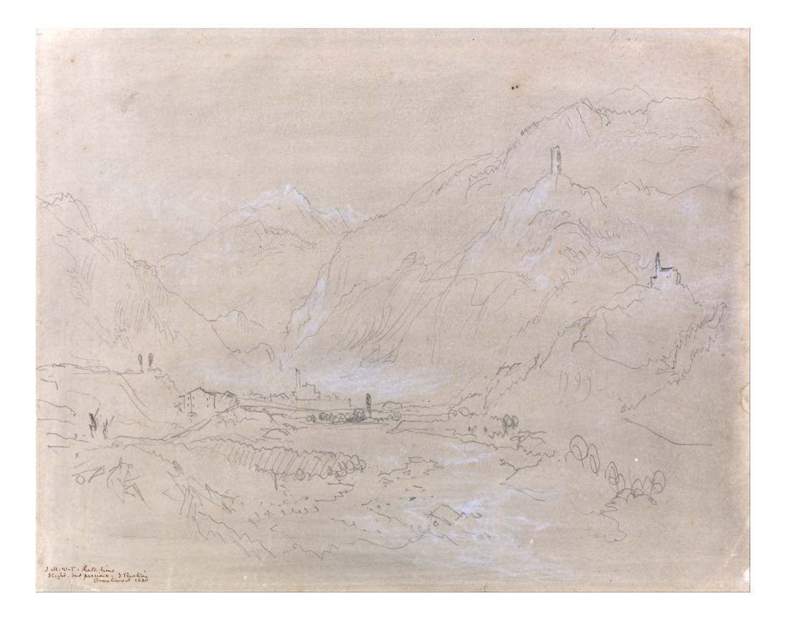 Mountainous Landscape with Town in Valley, 1840 by John Mallord William Turner RA