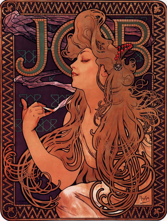 Mucha-job vintage artwork by Alphonse Mucha, 16x12" (A3 size) poster print