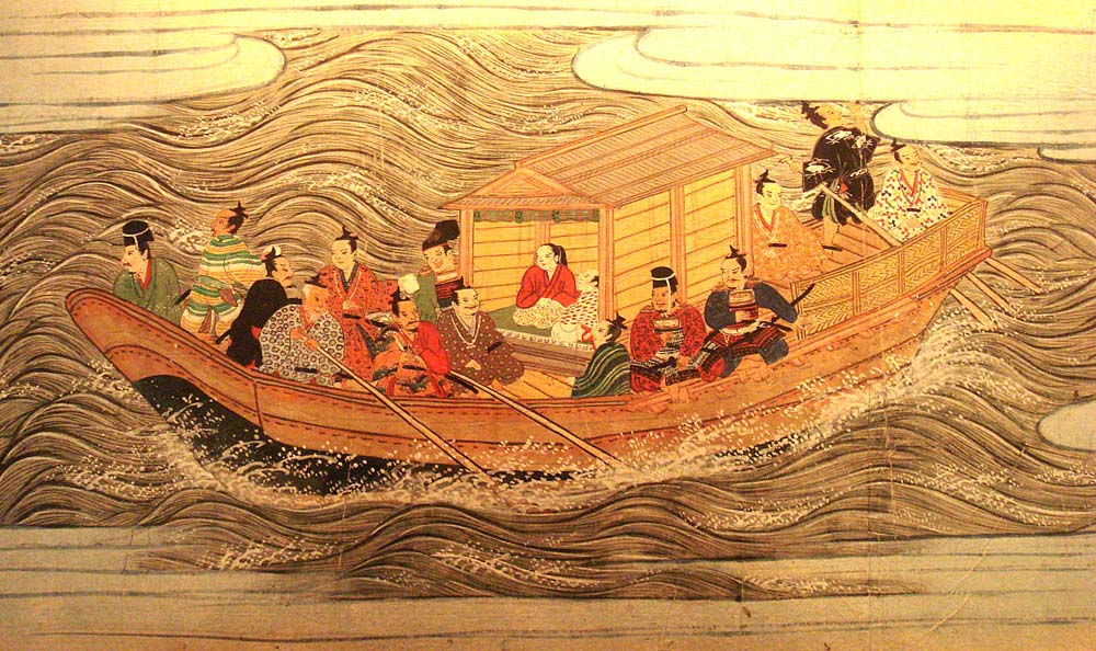 MuromachiShip1538, historic, vintage ukiyo-e Japan artwork,12x8"(A4) Poster Print