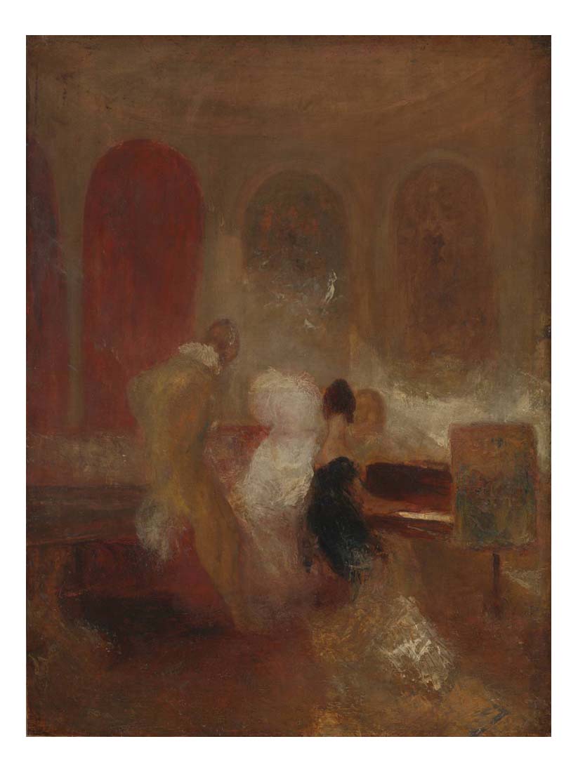 Music Party, East Cowes Castle, 1835 by John Mallord William Turner RA, 12x8"(A4) Poster