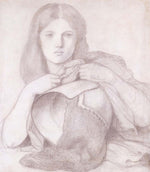 My Lady Greensleeves, ca1860-63 by Dante Gabriel Rossetti, English Pre-Raphaelite Painter,16x12"(A3) Poster Print