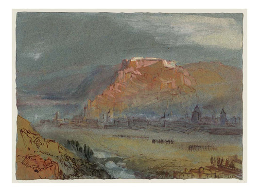 Namur from the Fields, 1839 by John Mallord William Turner RA, 12x8"(A4) Poster