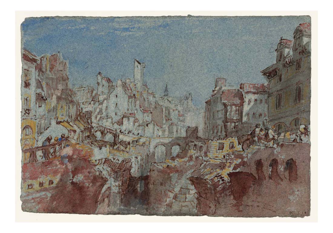 Nantes, The Banks of the River Erdre, Looking North, 1826-28 by John Mallord William Turner RA