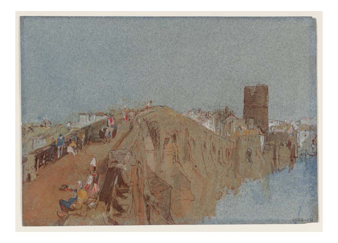 Nantes, The Northern Approach to the Pont Pirmil, 1826-28 by John Mallord William Turner RA