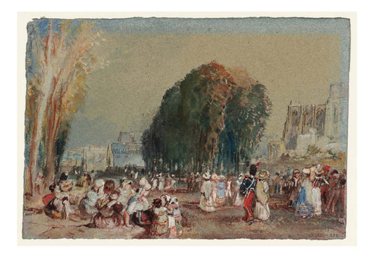 Nantes,Promenade on the Cours St-Pierre, 1826-28 by John Mallord William Turner RA