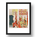 Neo Rauch: Busch, modernist artwork, A3 Size Reproduction Poster Print in 17x13" Black Frame