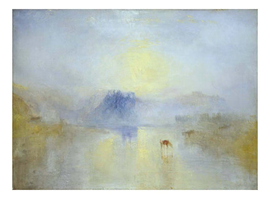 Norham Castle, Sunrise, 1845 by John Mallord William Turner RA, 12x8"(A4) Poster