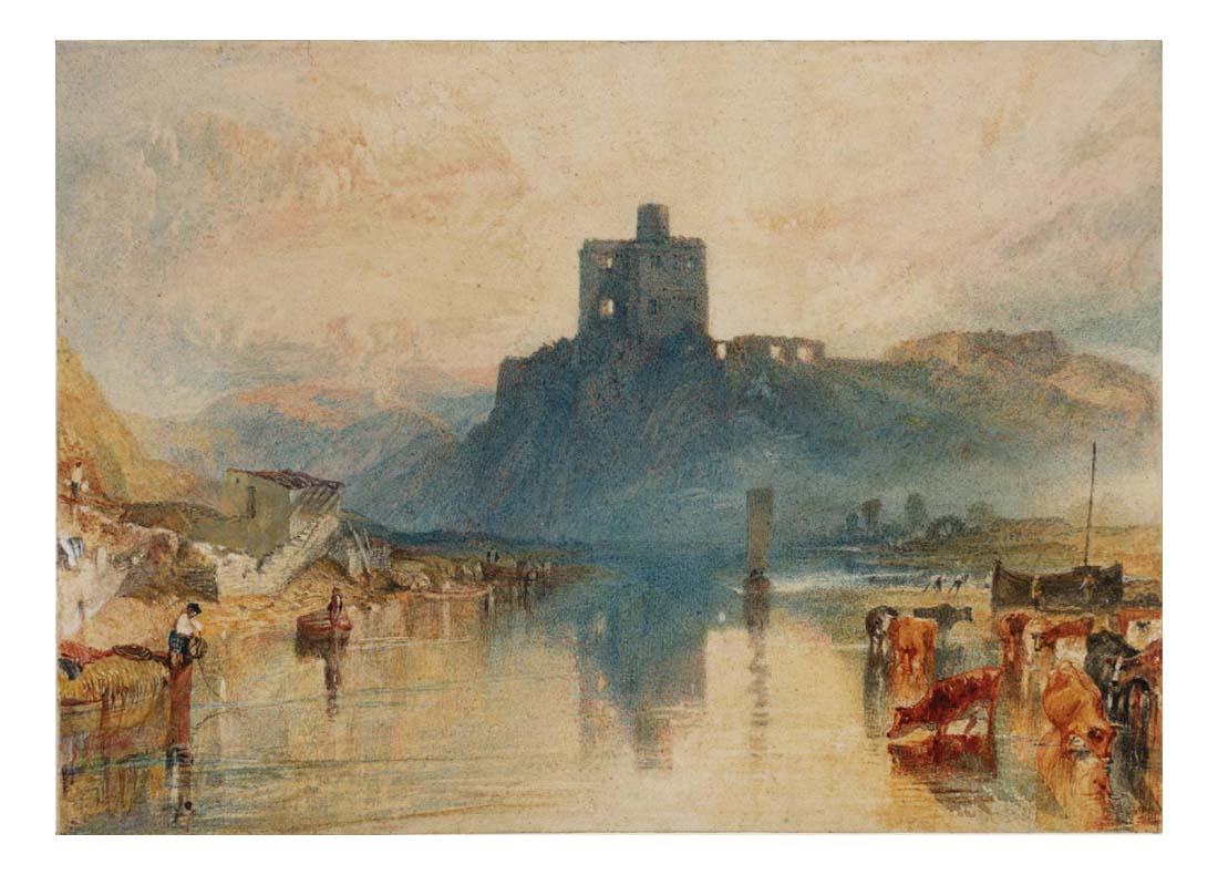 Norham Castle on the Tweed, 1822-23 by John Mallord William Turner RA, 12x8"(A4) Poster