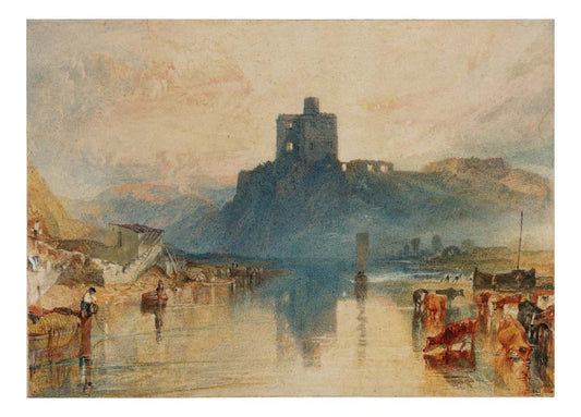 Norham Castle on the Tweed, 1822-23 by John Mallord William Turner RA, 12x8"(A4) Poster