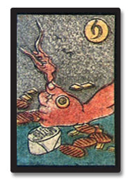 Obake Karuta 1-09, historic, vintage ukiyo-e Japan artwork,12x8"(A4) Poster Print